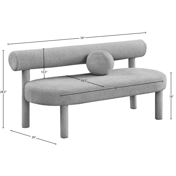 Meridian Furniture USA Upholstered Bedroom Bench Wayfair